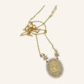 Virgen de Guadalupe Sunburst Necklace – CZ Rays, Fine Chain
