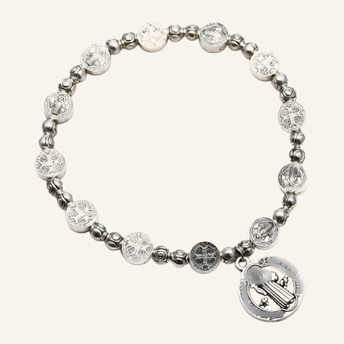 San Benito Beaded Bracelet – Medals & Hanging Charm – 2
