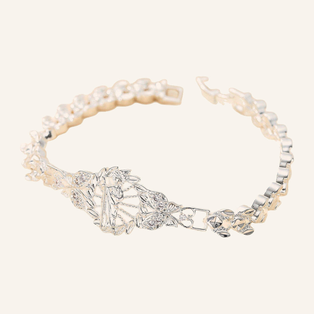 San Judas Tadeo Plaque Bracelet – Silver Tone – 2