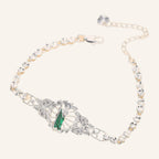 San Judas Tadeo Link Bracelet – Green Stone Center
