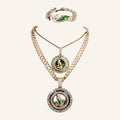 San Judas Tadeo Medal Set – Layered Necklaces & CZ Bracelet